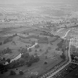 An aerial view of Sidcup Golf Club and Blackfen in Kent. 1939