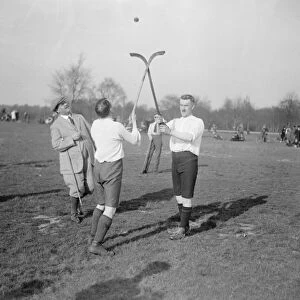 The Annual Shinty match of the London Camanachd Club played at the Windmill on Wimbeldon Common