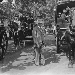 Annual Van Horse Parade at Regents Park Sir Walter Gilbey one of the judges at