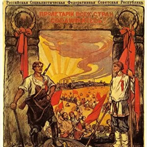 Apsit Alexander - The year of Proletarian dictatorship October 1917-October 1918 colour