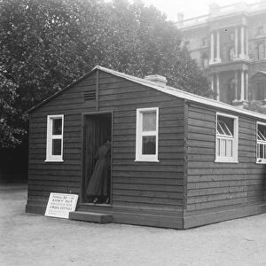 Army huts as new homes An army hut on the Horse Guards Parade converted into a