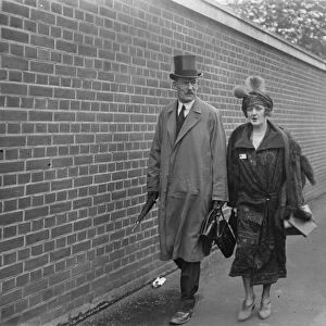 Ascot. Lady Bingham arriving. 19 June 1923