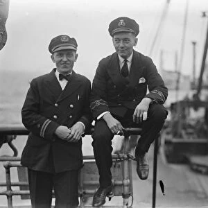 The Atlantic rescue drama. The two operators, Kenneth Upton, Chief wireless operator