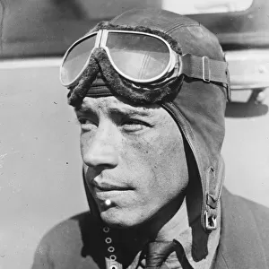 Aviator, Wilmer Stultz, who has flown the Atlantic in a seaplane with Miss Earhart
