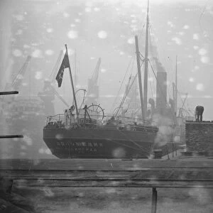 The bolshevik ship Bolshevik photographed in the Roath dock Cardiff 5 November 1924