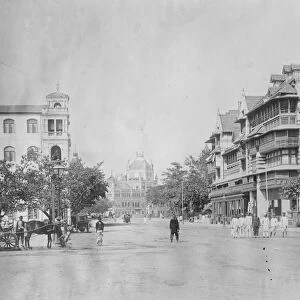 Bombay. The Apollo Bunder, looking north. 12 March 1923