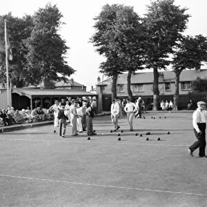 The bowls green at Swanscombe. 1935