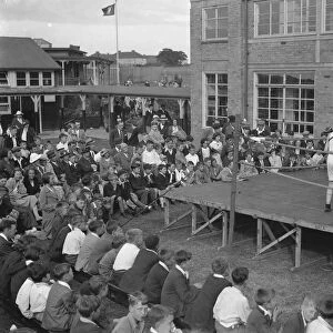 Boxing display, East, Central School, Dartford. 1937