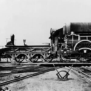Broad Gauge passenger engine Lightning 1847 Great Western Railway Iron Duke