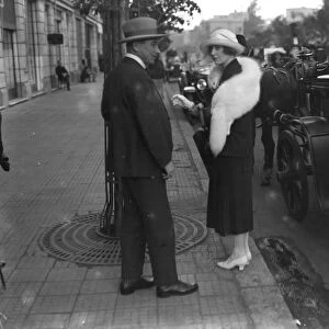 The Cairo Season, Egypt. Lady Ribblesdale and Captain Hern 21st March 1923