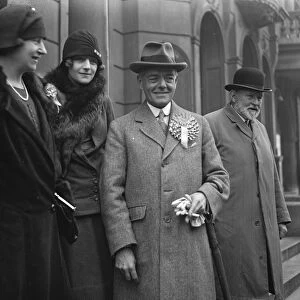 Three candidates in the Ilford by - election. Sir George Hamilton. 15 February 1928