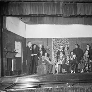 The cast at the Marlborough Park Dramatic Club, Sidcup, Kent. 1935