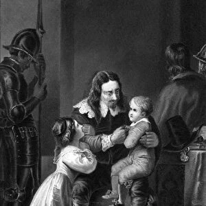 Charles 1st taking leave of his children