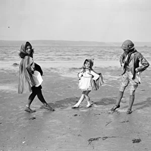 Children Through the Centuries. Rehearsing a pageant on Weymouth Sands, Dorset