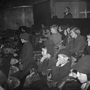 Children at a christmas party at the Odeon cinema in Well Hall, Eltham, Kent