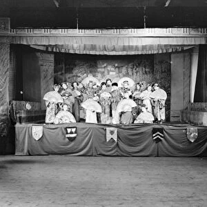 Children from Our Ladys High School in Dartford, Kent, performing a school play
