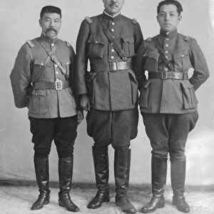 The China situation. Left to right : General Chu Yu Pu, Tupan of Chihli, Marshal