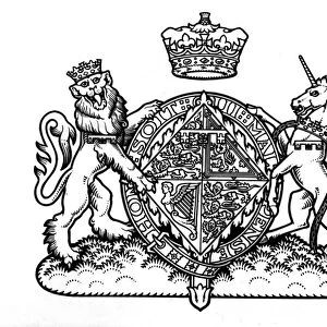 The coat of arms of Princess Elizabeth