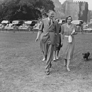 At the Cowdray Park Polo Tournament at Midhurst in Sussex, Lord Barnby and Miss