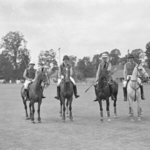 At the Cowdray Park Polo Tournament at Midhurst in Sussex, the Friar Park Polo team