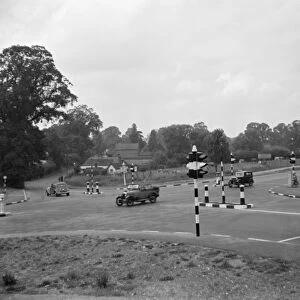 Crossroad on Sidcup bypass Kent. 1936