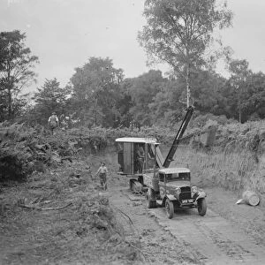 Cutting a new road, St Pauls Cray Wood. 1937