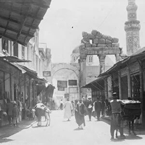 Damascus. Reported Druse attack on the oldest City in the world. 28 August 1925