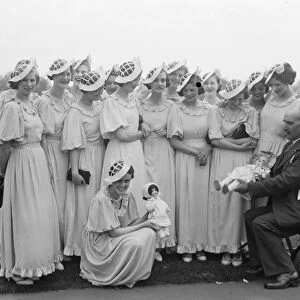 The Dartford Carnival Queens retinue. 1936