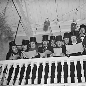 The Dartford Glee singers at the the Dickensian Ball. 1938