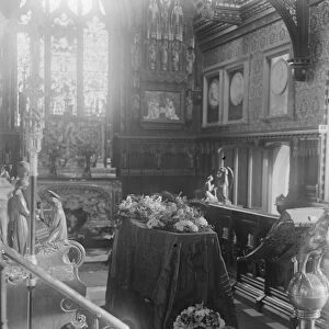 Death of Queen Alexandra. Lying in state in Sandringham Church. 22 November 1925