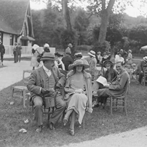 The Deauville Season. Mr Bob Sievier with Madame Rosetti. 13 August 1921