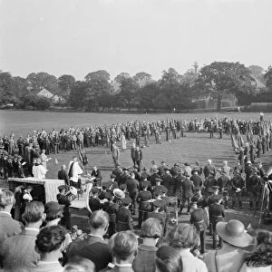 Dedication of the Blackfen British Legion Standard. 26 September 1937