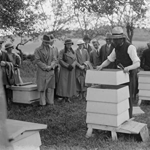 Demonstration of bee keeping. 1935
