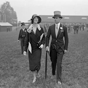 Derby Day at Epsom Racecourse. Sir John and Lady Buchanan Jardine