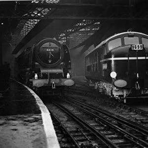 The Diesel Electric Locomotive ( DMS Railway ) pulling out of Euston Station