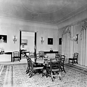 The dining room at Clarence House. 27th October 1949