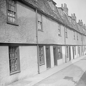 Dock Row in Northfleet, Kent - workers cottages. 1938