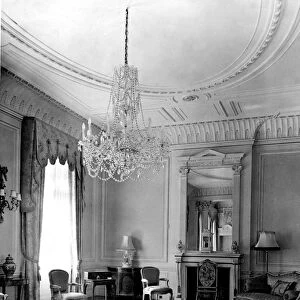 The drawing room. It is on the first floor of he older part of Clarence House built