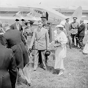 Duke and Duchess of York fly to Brussels for British week. 1 July 1935