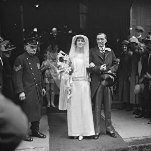 Duke of Leeds daughter weds. The wedding of Lady Gwendolen Godolphin Osborne