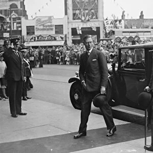 The Duke of York arriving at Lewisham Town Hall. 22 June 1932