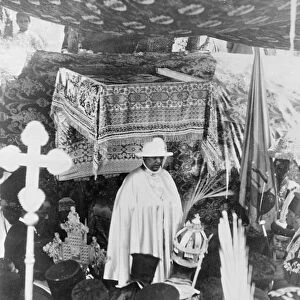 Emperor of Abyssinia and his family exiled in jerusalem. The Emperor of Abyssinia