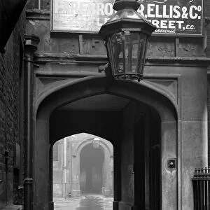 The entrance to Cliffords Inn, off Fleet Street, London, England. The first Inn of Chancery
