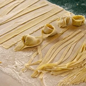 Examples of different shapes of pasta made from rolled out sheets. credit: Marie-Louise