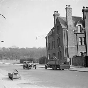 The exterior of the Fire Station at Shooters Hill. 1938