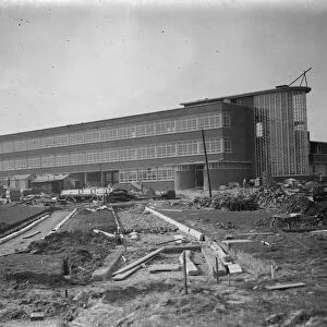 The exterior of the new County School for Boys at Sidcup, Kent. 1938