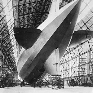 First photos of the zeppelin which will attempt to cross the Atlantic. Built for