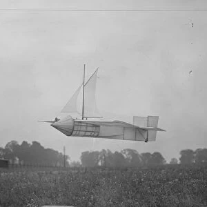 First picture of the English monoplane glider in flight at Bishops Stortford, Hertfordshire
