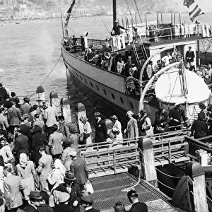 The first Steamer trips to leave Hastings since before the war commenced yesterday