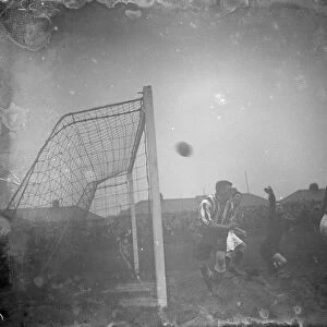 Football match; Dartford versus Gainsborough. Action in the goalmouth